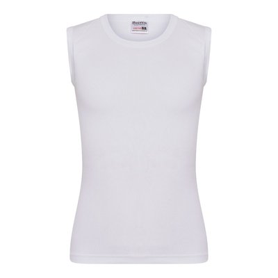 Beeren Jongens mouwloos shirt Beeren Young (Tactel) Wit
