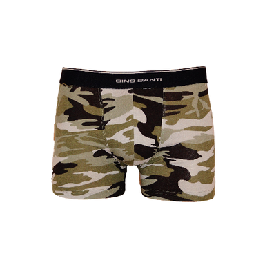 Gino Santi Jongens boxershorts Camouflage Groen