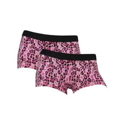 2-Pack Fun2Wear Dames boxershorts Animal Begonia Pink