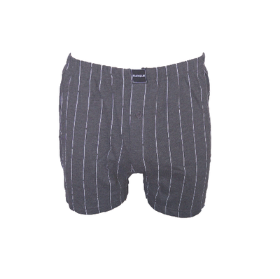 Suaque Heren boxershort Donkergrijs met krijtstreep