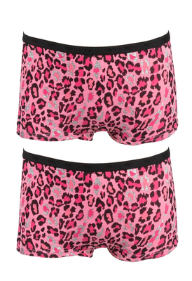 2-Pack Fun2Wear Meisjes boxershorts Animal Begonia Pink