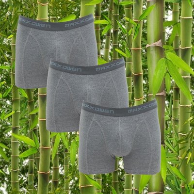 3-pack Maxx Owen Bamboe Heren boxershort Grijs Melee