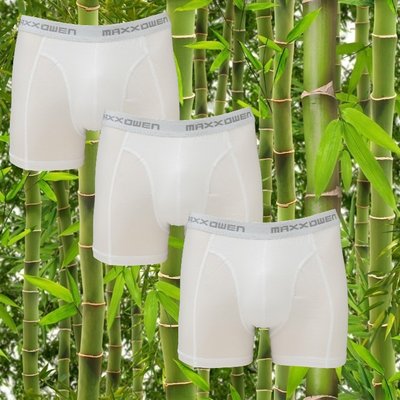 3-pack Maxx Owen Bamboe Heren boxershort Wit