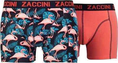 Zaccini 2-pack Heren boxershorts  Emberglow/Pink