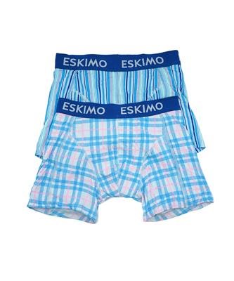 Eskimo 2-Pack Heren boxershort Esqueeze Blauw