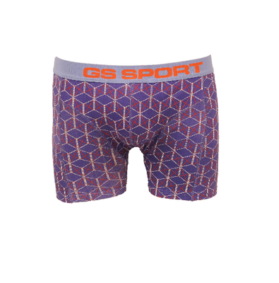 GS Sport Heren boxershort Paars geruit