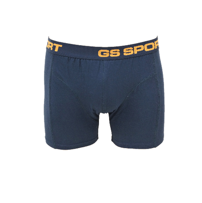 GS Sport Heren boxershort Marine met oranje Letters