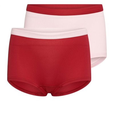 2 pack Beeren Mix&Match meisjes boxershorts L.Roze/D.Rood