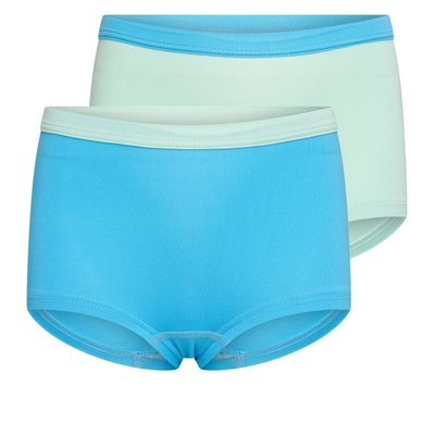 2 pack Beeren Mix&Match meisjes boxershorts Mint/Turqouise