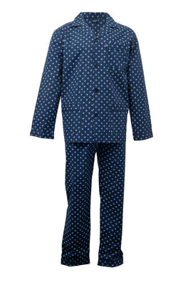 Gentlemen Heren pyjama Poplin Marine