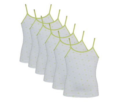 Beeren 6-Pack Meisjes hemden Love Lime