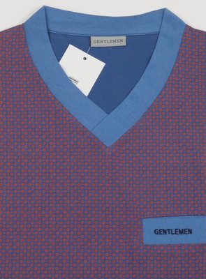 Gentlemen Heren Pyjama V-hals Bordeau