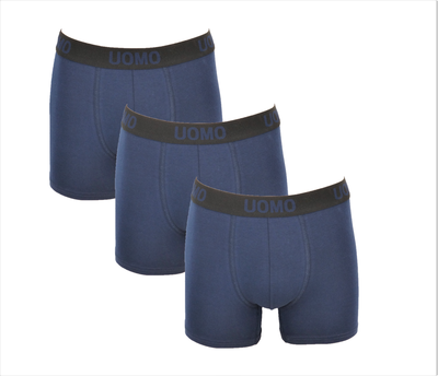 UOMO 3-Pack Heren boxershorts Marine