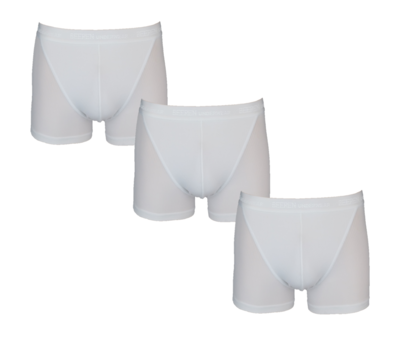 3-Pack Heren Boxershort Rib Beeren Young Wit