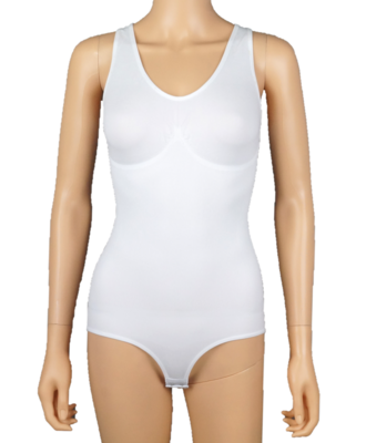 Dames body met breed schouderbandje corrigerend Wit