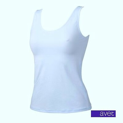 Avet dames hemd microfiber 7591 Langer Model Sky Blue