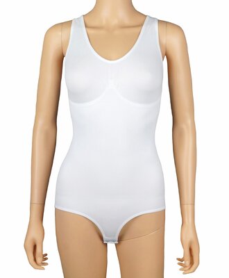 Dames body 90093 J&C met breed schouderbandje corrigerend Wit