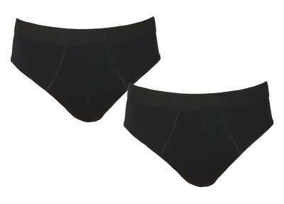 2-pack Heren katoenen slip Entex Zwart