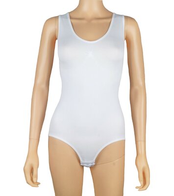 Dames body 6778 J&C met breed bandje slipmodel Wit