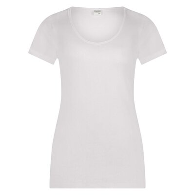 DAMES BEEREN T-SHIRT MET O-HALS EN KORTE MOUW M3000 WIT