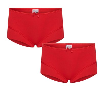 2 pack Beeren Meisjes boxershort Elegance Rood