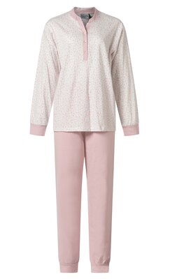 Dames pyjama 12-4232 jersey geprint Roze