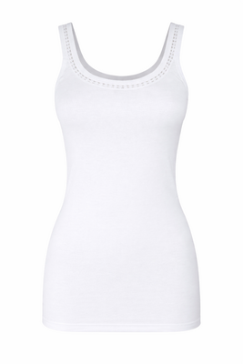 Dames hemd Schöller met brede band  Wit