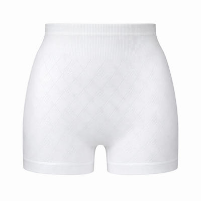 Dames Panty Slip Schöller 100% katoen Jacquard Wit