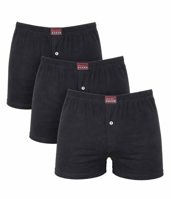 Basic 3-Pack Heren boxershorts Zwart