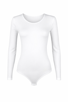 J&C Dames body 6889 met lange mouw slipmodel Wit