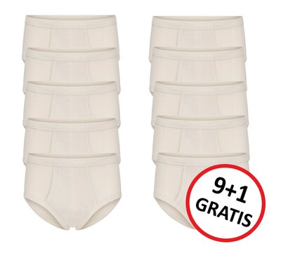 Beeren 9+1 Pack heren slip M3000 Huid