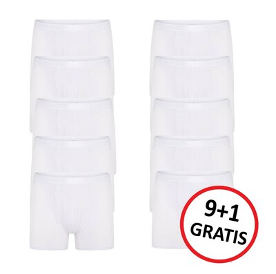 Beeren 9+1 -Pack Heren boxershorts C.F. Dylan Wit