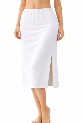 J&C Dames onderrok lang (65cm) Wit