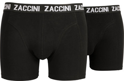 Zaccini 2-pack Heren boxershorts Black Magic