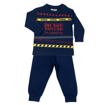 Fun2Wear Kinder pyjama Do Not Disturb Marine