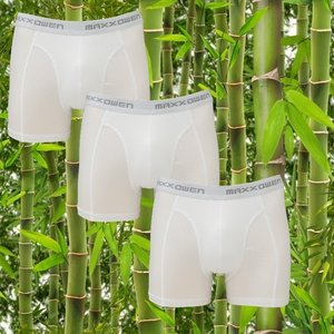 3-pack Maxx Owen Bamboe Heren boxershort Wit