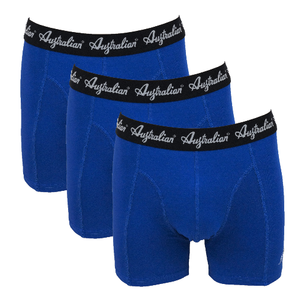 3-Pack Australian Heren boxershorts Donkerblauw